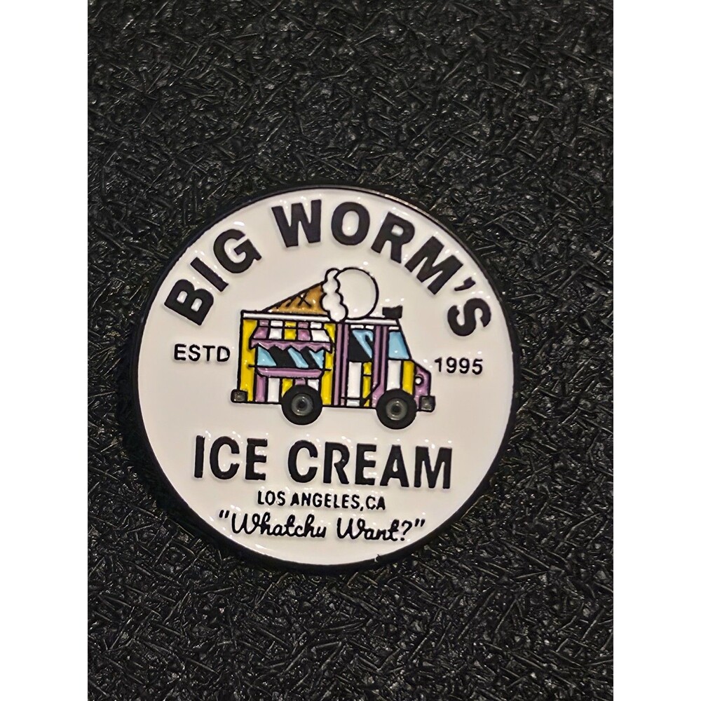 Friday's Big Worm's Ice Cream Truck Nostalgic Enamel Pin